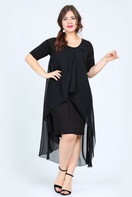 Siyah Elbise Büyük Beden