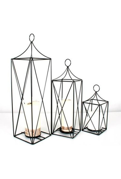 Ferforje Siyah Fener Mumluk